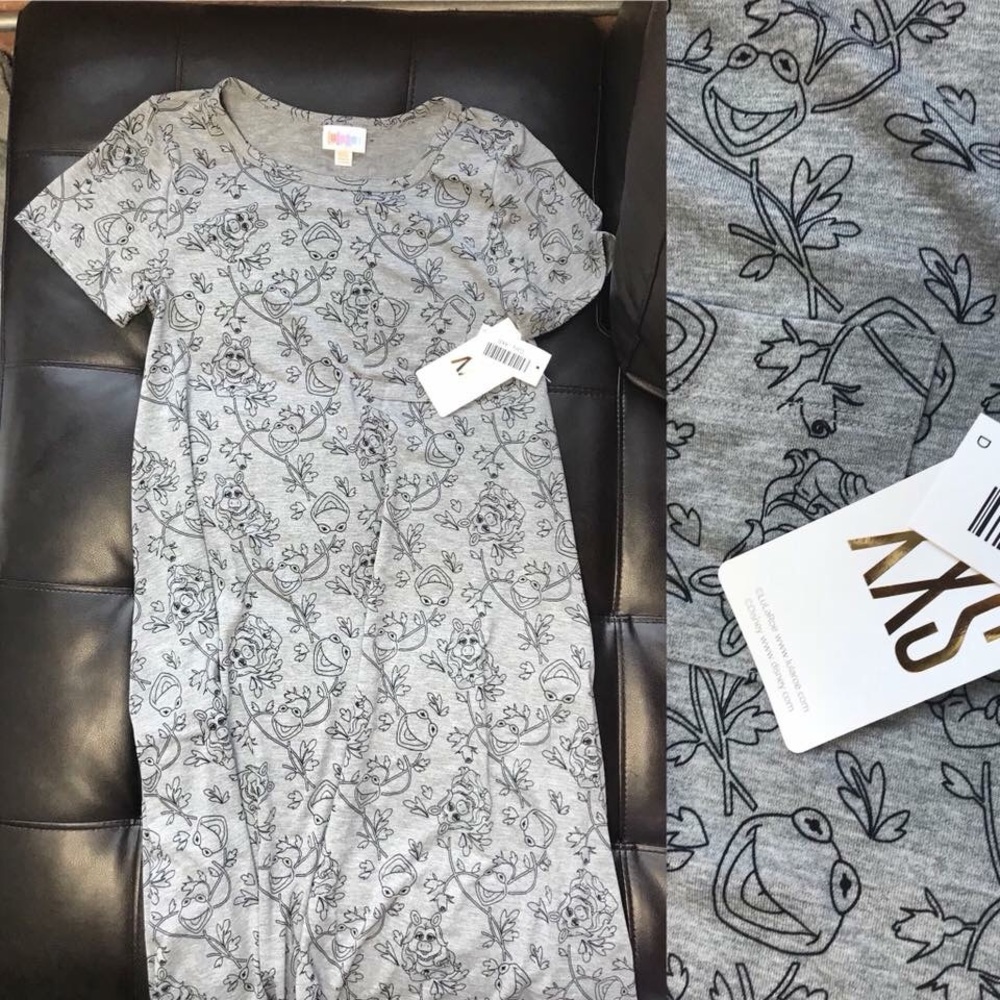 LulaRoe Disney Carly XXS Kermit